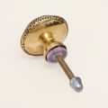  Drawer and Door Knobs - Brass Dots