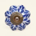 Drawer and Door Knobs - Blue Ivy Ceramic