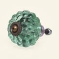 Drawer and Door Knobs - Green Glass