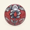 Drawer and Door Knobs - Red Ceramic