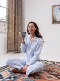 cotton pyjamas for women in light blue