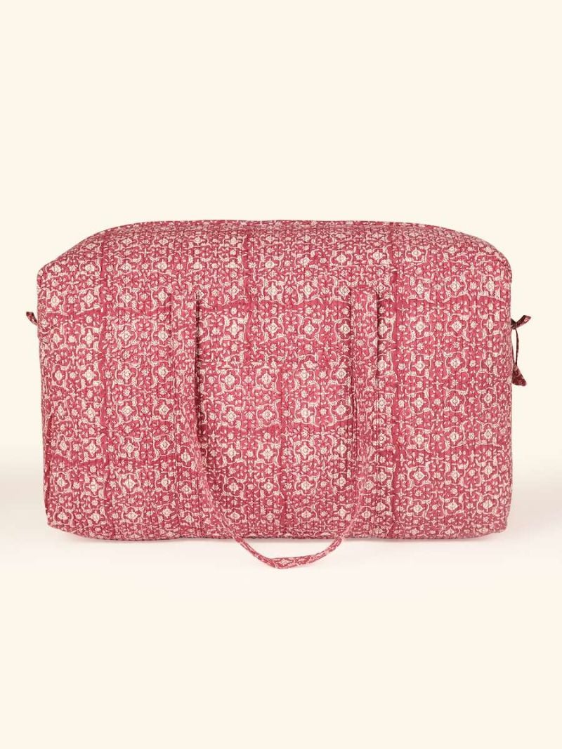 Quilted Duffle Bag - Block Print Collection