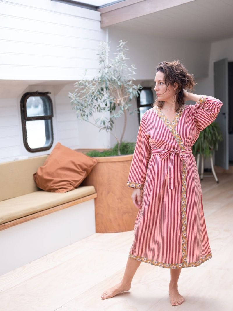 Women’s dressing gown made of 100% organic cotton – Seasonal Collection