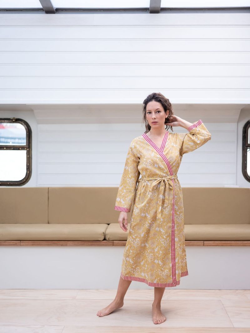 Women’s dressing gown made of 100% organic cotton – Seasonal Collection