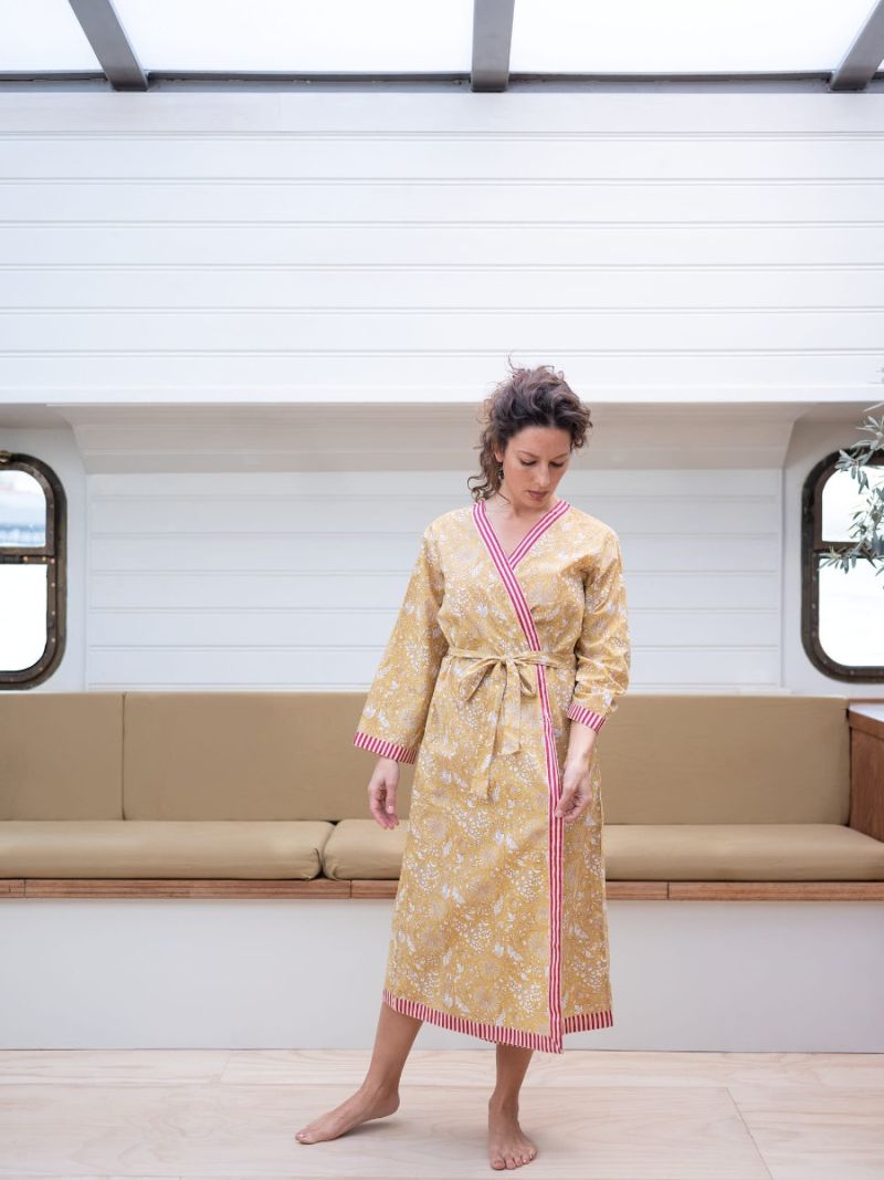 Women’s dressing gown made of 100% organic cotton – Seasonal Collection