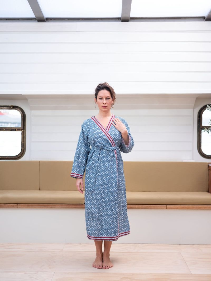 Women’s dressing gown made of 100% organic cotton – Seasonal Collection