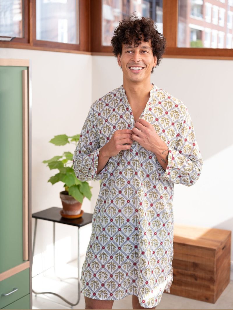 Men’s nightshirt made of 100% organic cotton – Seasonal Collection