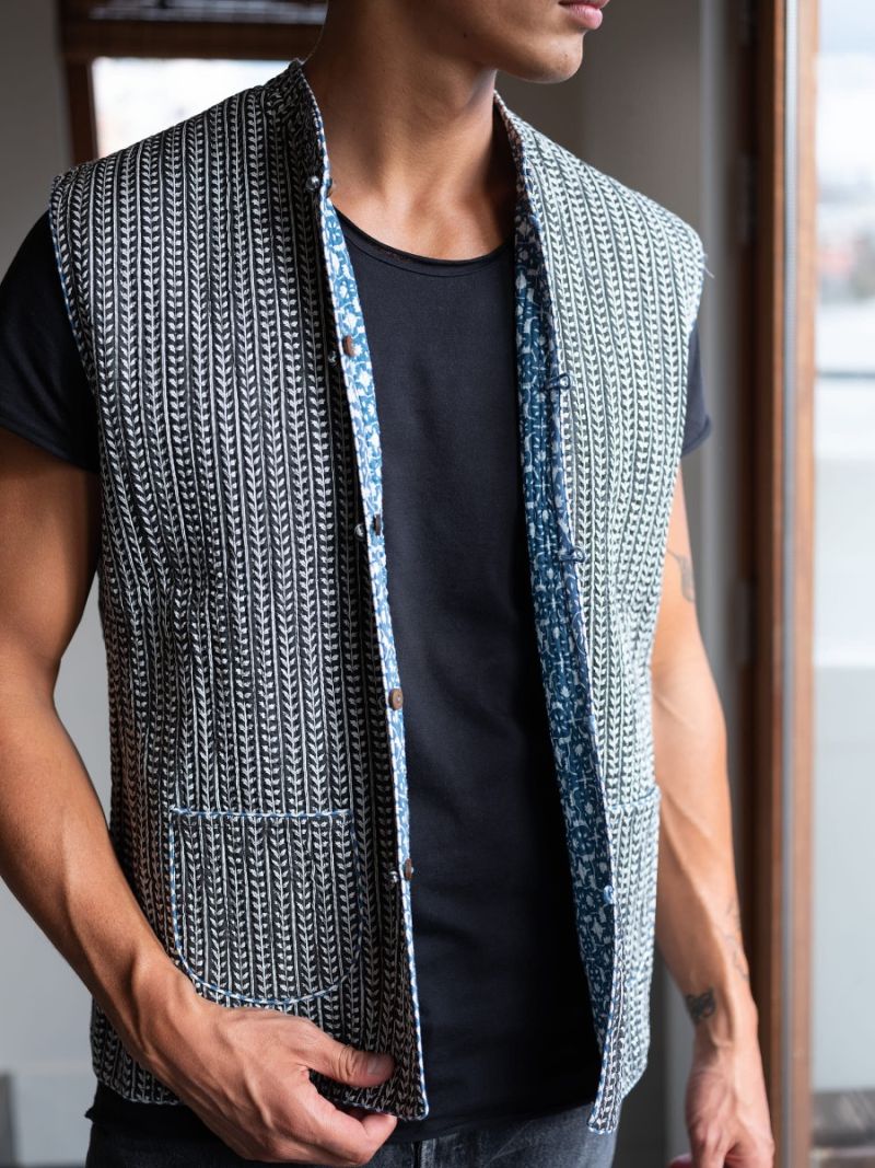 Mouwloze hes reversible voor heren – Zomer Collectie