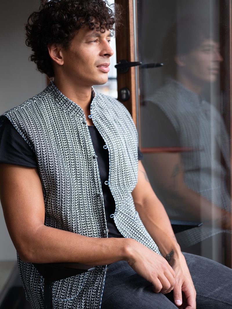 Mouwloze hes reversible voor heren – Zomer Collectie