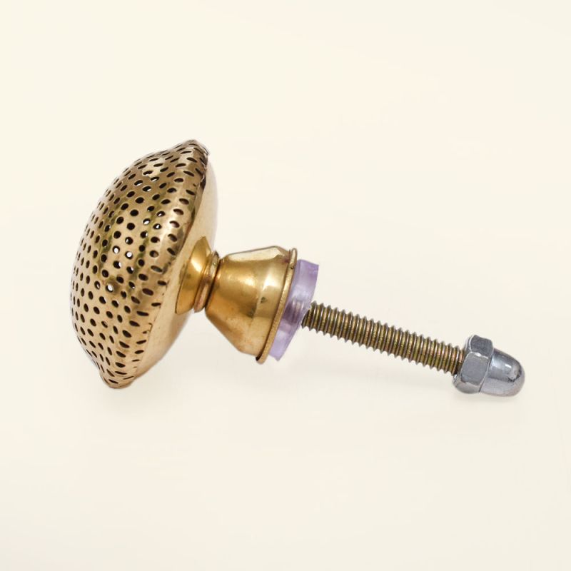 Drawer and Door Knobs - Brass Dots