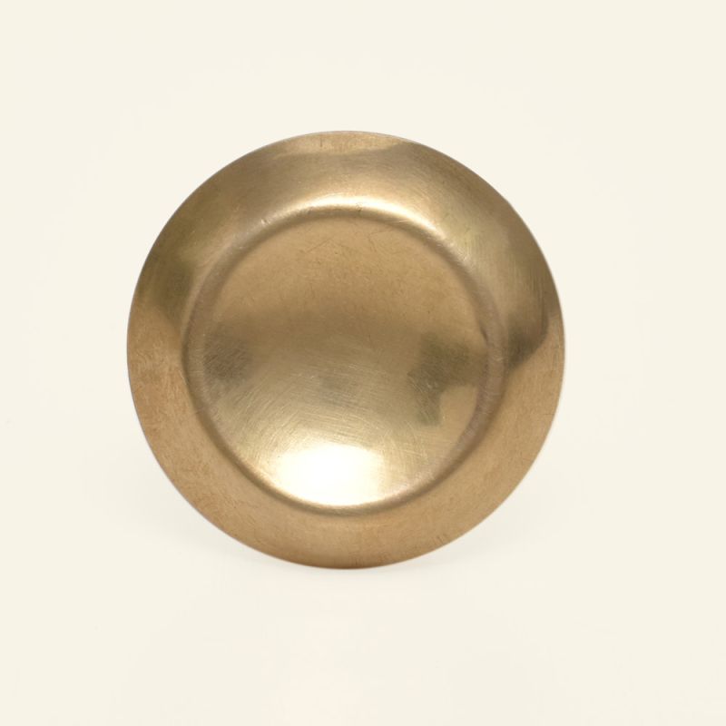 Drawer and Door Knobs - Brass Plain
