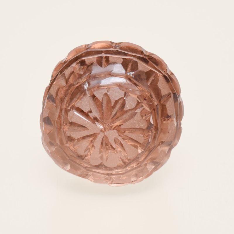 Drawer and Door Knobs - Glass Peach