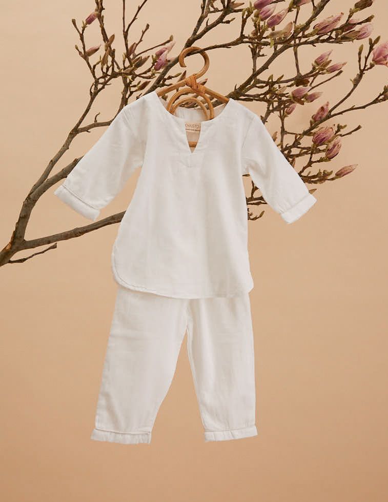 Kids Pyjama - White