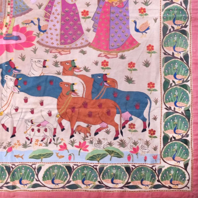 Pichhwai wallhanging - 69 x 71 inch